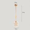 LIN XIAO HAO mayu Creative Pendant Lighting E27 Art Lighting Bedroom Living Room Personalized Metal Blown Amber Glass Lampshade Chandelier view 2