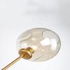LIN XIAO HAO mayu Creative Pendant Lighting E27 Art Lighting Bedroom Living Room Personalized Metal Blown Amber Glass Lampshade Chandelier view 3