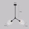 LIN XIAO HAO mayu 2-Lighting Creative Pendant Lighting E27 Art Lighting Bedroom Living Room Personalized Metal Blown Transparent Glass Lampshade Chandelier view 2