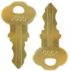 Bradley 2055 Toilet Paper Dispenser Key 2 Pack view 1