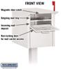 Mail Chest, White view 2
