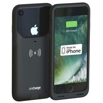 Aircharge Official Made for iPhone MFi Certified Wireless Charging Protective Case for iPhone 7, Black
