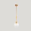 LIN XIAO HAO mayu Creative Pendant Lighting E27 Art Lighting Bedroom Living Room Personalized Metal Blown Transparent Glass Lampshade Chandelier view 1