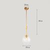 LIN XIAO HAO mayu Creative Pendant Lighting E27 Art Lighting Bedroom Living Room Personalized Metal Blown Transparent Glass Lampshade Chandelier view 2