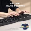 Perixx PERIBOARD-512B Wired Ergonomic Keyboard - Split Keyboard, Wrist Rest, Natural Typing - Wired USB Connectivity - US English - Black view 3