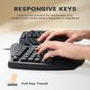 Perixx PERIBOARD-512B Wired Ergonomic Keyboard - Split Keyboard, Wrist Rest, Natural Typing - Wired USB Connectivity - US English - Black view 4