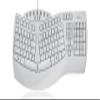 Perixx PERIBOARD-512W Periboard-512 Ergonomic Split Keyboard - Natural Ergonomic Design - White - Bulky Size 19.09"X9.29"X1.73", US English Layout view 1