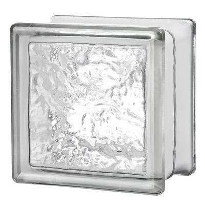 Seves Glass Block 6x6x4 Cortina | Classic Glacial Look | Suited for Interior and Exterior Applications | Perfect for Residential and Commercial Use | Maximum Privacy with Great Light Transmission