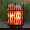 Himalayan Glow Pillar Style Basket Lamps, Pure Himalayan Salt Basket Night Lamp with Salt Chunks, Light Bulb and Dimmable Switch (2-Pack) view 2