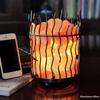 Himalayan Glow Pillar Style Basket Lamps, Pure Himalayan Salt Basket Night Lamp with Salt Chunks, Light Bulb and Dimmable Switch (2-Pack) view 4