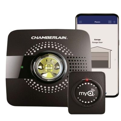 Chamberlain MyQ Smart Garage Hub - Wi-Fi enabled Garage Hub with Smartphone Control, Model MYQ-G0301, Old Version, Black