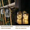 Decorman Solar Mason Jar Lid Lights, 6 Pack 10 LED Waterproof String Fairy Star Firefly Jar Lids Lights for Patio Garden Yard Lawn Party Wedding Christmas Decoration(Jars & Hangers Not Included) view 4