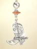 Rear View Mirror Car Accessory/Ornament Silvery Country Western Cowboy Boot view 1