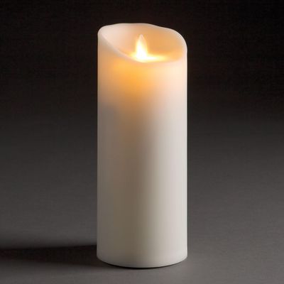 Napa Home & Garden, LIGHTLI Moving Flame Outdoor Pillar 3.5" x 8.5"