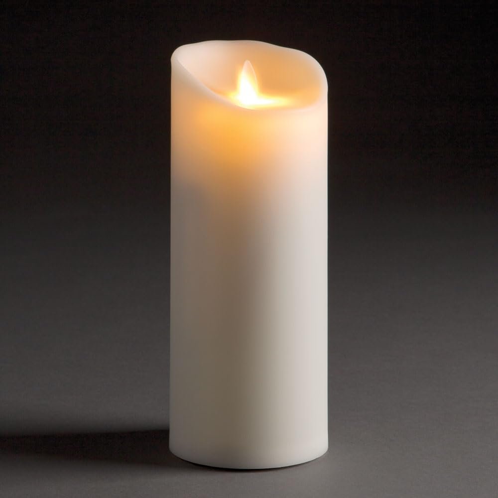 Napa Home & Garden, LIGHTLI Moving Flame Outdoor Pillar 3.5" x 8.5"
