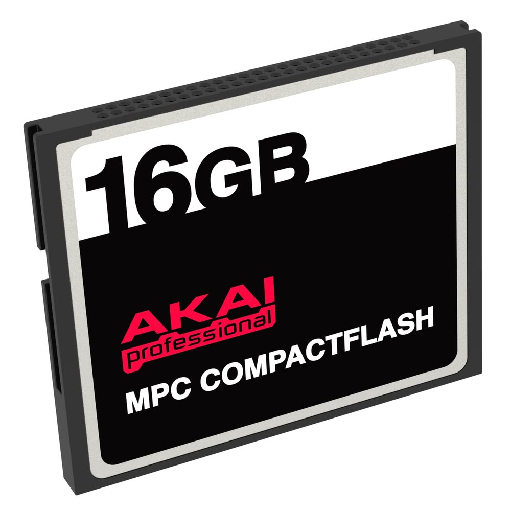 AKAI 16GB CompactFlash CF Memory Card for MPC 500, MPC 1000, and More, Compact Flash Card for Keyboards and Recording Devices - 16 GB