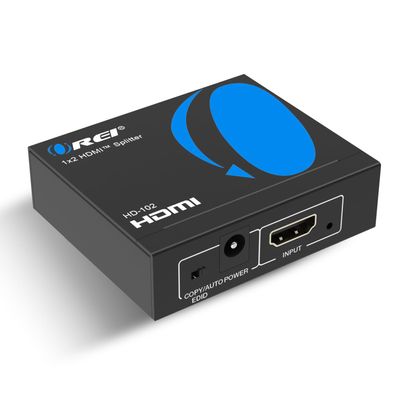 OREI HDMI Splitter 1 in 2 Out - For TV Mirror Only - Not for Multi Monitors, No HDCP bypass, USB Powered, No Adapter Included,1080P@60Hz & 4K@30Hz Resolutions  HDMI Splitter (HD-102)