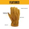 Carhartt Men's Synthetic Suede Open Cuff Glove view 3
