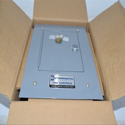 Intermatic 2T308A Flush Access Panel, 6" X 9 1/8" X 4 1/8" Standard Flushmount W/Lock - Gray