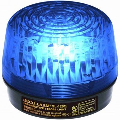 Seco-Larm Enforcer Xenon Strobe Light, 24VDC, Blue Lens (SL-126-A24Q/B)
