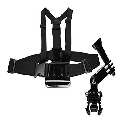 MaximalPower CA GP CS 3Way Arm Elastic Chest Strap with 3-Way Adjustment Base for GoPro (Black)