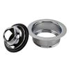 Keeney K5417 Universal Garbage Disposal Flange and Stopper, Fits Standard 3-1/2-Inch Openings, Polished Chrome view 2