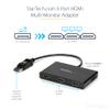 StarTech.com 3-Port Multi Monitor Adapter - DisplayPort 1.2 to 3x HDMI MST Hub - Triple 1080p HDMI Monitors - Video Splitter for Extended Desktop Mode on Windows PCs Only - DP to 3x HDMI (MSTDP123HD) view 2
