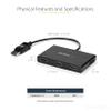 StarTech.com 3-Port Multi Monitor Adapter - DisplayPort 1.2 to 3x HDMI MST Hub - Triple 1080p HDMI Monitors - Video Splitter for Extended Desktop Mode on Windows PCs Only - DP to 3x HDMI (MSTDP123HD) view 3