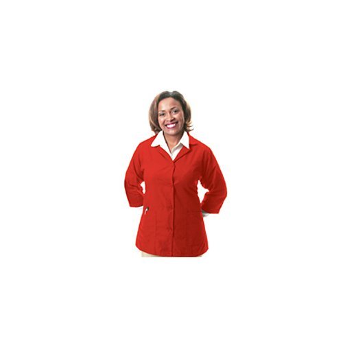 Female Smock, Red, Small, 65/35 Poly Cotton Poplin, 2 Pockets, 88212, K72