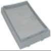 Quantum LID201GY Lid for SNT200 Stack and Nest Tote, Gray, 6-Pack view 1