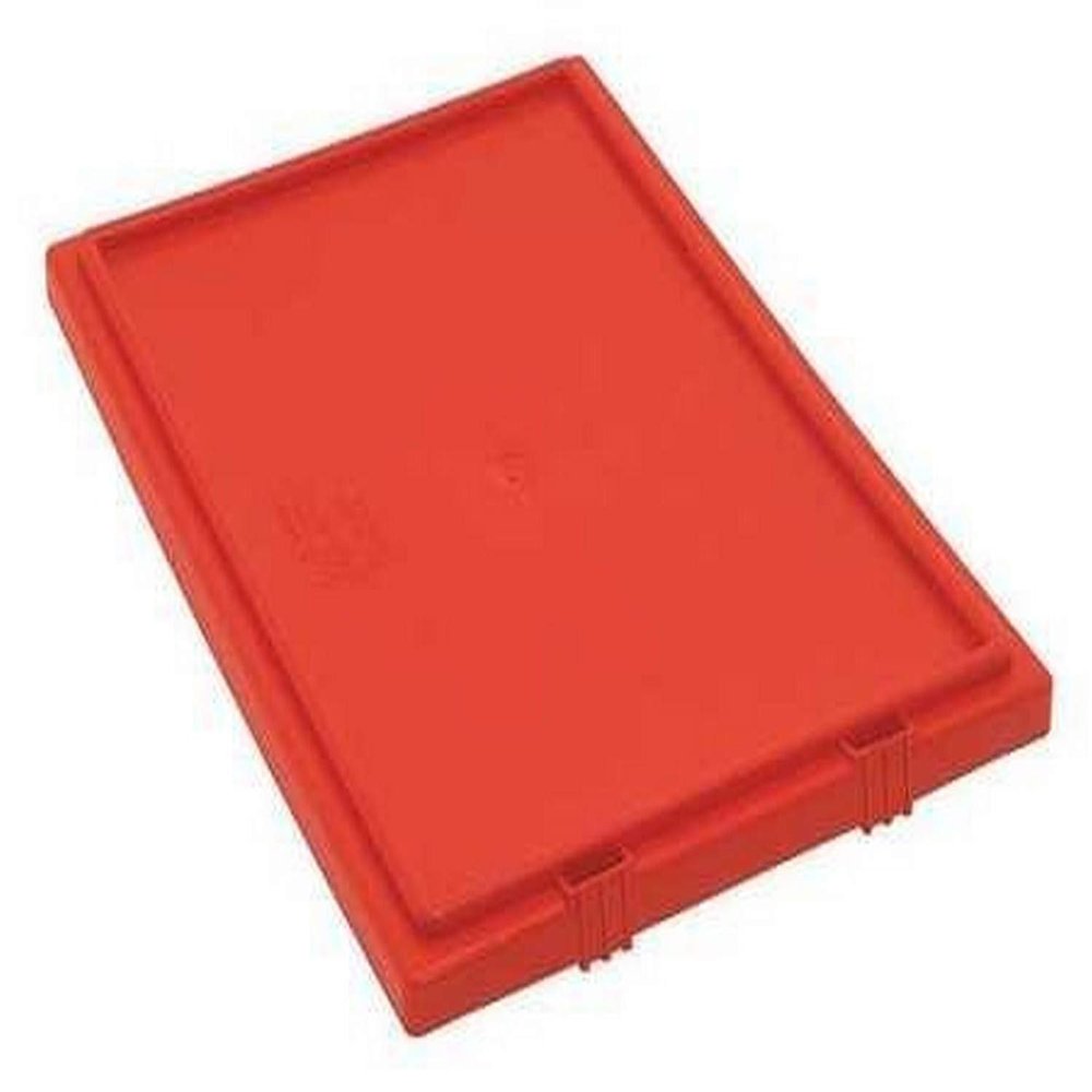 Quantum LID201RD Lid for SNT200 Stack and Nest Tote, Red, 6-Pack