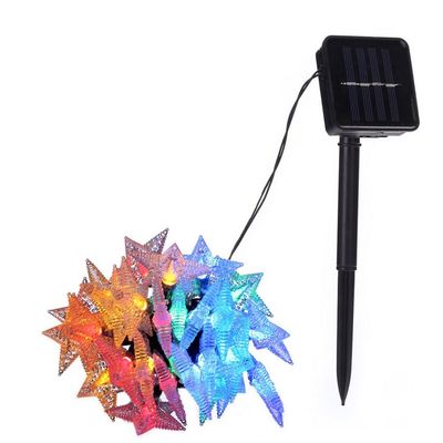 K JINGKELAI Solar String Lights Colorful Stars String Light 6.5 Meters 30 LED Solar Fairy Lights Decoration for Christmas Outdoor XmasTree Garden