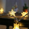 K JINGKELAI Solar Stars String Lights 6.5 Meters 30 LED Solar Fairy Lights for Christmas,Wedding,Outdoor,XmasTree,Garden,Patio,Party,Lawn Decoration (Warm White) view 3