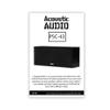 Acoustic Audio Psc-43 Dual 4" 2-Way Center Channel Loudspeaker 150 Watt - Black Ash Finish view 4
