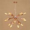 RUNNUP Adjustable Industrial 20" Wide Vintage Gorgrous Splendid Chandelier 18 Lights Open Bulb Style with Radial Fixture Arm in Copper Ceiling Light Pendant Light view 1