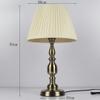 LIN XIAO HAO mayu Modern Simple Table Lamp E27 with Plug in Button Switch Living Room Bedroom Metal Cloth Lamp Cover Bedside Desk Lamp view 2