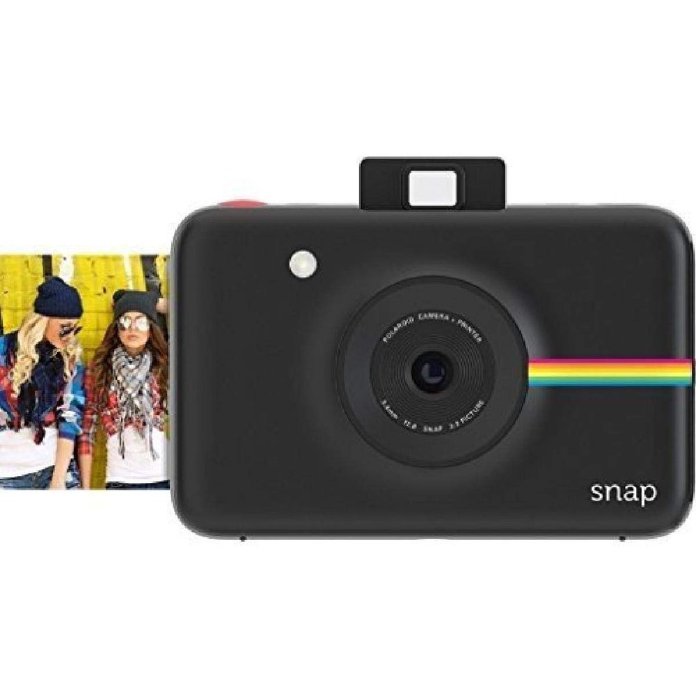 Zink Polaroid Snap Instant Digital Camera (Black) with ZINK Zero Ink Printing Technology