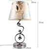 LIN XIAO HAO mayu Modern Simple Table Lamp E27 with Plug in Button Switch Living Room Bedroom Metal Crystal Cloth Lamp Cover Bedside Desk Lamp view 1