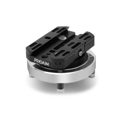 PROAIM High-Grade Mitchell Mount for M/MX | Includes Collar and Castle Nut | Aluminium Quick Release Plate with Wide Range of Mounting and Quick Swapping Option (RN-188-00)