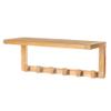 Arb Teak & Specialties Wall Shelf with 6 Hooks view 1