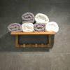 Arb Teak & Specialties Wall Shelf with 6 Hooks view 2