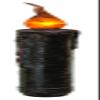 CWI Gifts 6" Brown Twisting Timer Taper view 1