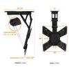 Mount-It Motorized Ceiling TV Mount With Remote, Electric Flip Down Pitched Roof Mount Fits 32, 37, 40, 47, 50 and 55 Inch Flat Screen TVs and Monitors, black view 3