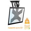 Mount-It Motorized Ceiling TV Mount With Remote, Electric Flip Down Pitched Roof Mount Fits 32, 37, 40, 47, 50 and 55 Inch Flat Screen TVs and Monitors, black view 4