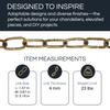 RCH Hardware CH-08-PB Brass Chandelier Chain, Polished Brass (1 Foot) view 2