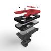 ZIZO Bolt Series for iPhone X Case Military Grade Drop Tested with Screen Protector, Kickstand and Holster iPhone Xs RED Black view 4