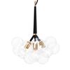 Aiwen Modern 3 Lights with 9 Bubble Glass Chandelier Lighting Suspension Light Ceiling Light Pendant Lamp for Stairs Living Room Foyer Entryway Meeting Room (Bulbs Not Included) view 1