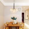 Aiwen Modern 3 Lights with 9 Bubble Glass Chandelier Lighting Suspension Light Ceiling Light Pendant Lamp for Stairs Living Room Foyer Entryway Meeting Room (Bulbs Not Included) view 2