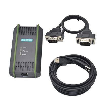 AMSAMOTION USB-MPI for Siemens S7-200 300 400 PLC 6GK1571-0BA00-0AA0 PC Adapter USB Port Programming Cable 6GK1571 0BA00 0AA0 Download Line