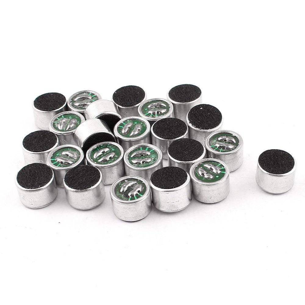 uxcell 23pcs Surface Mounted MIC Electret Condenser Microphone Pickup Unit
